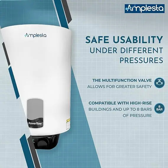 Amplesta PowerFlow 15 Litre Storage Water Heater (5 Star BEE) Geyser||Delivered and Installed in 90 minutes in Delhi/Ncr