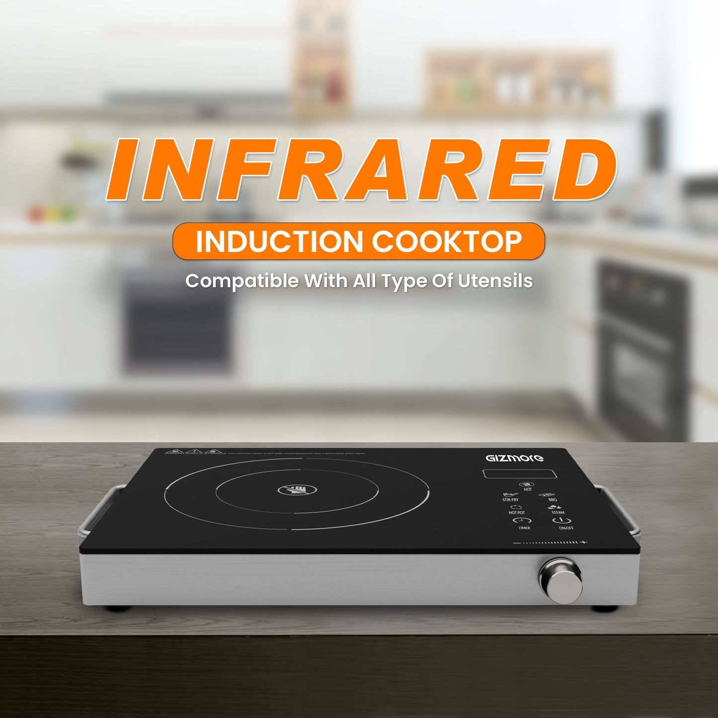 GIZMORE 2200 W Infrared Induction Cooktop || Delivered and Installed in 90 minutes in Gurugram