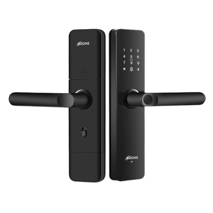 Ozone Smart Wi-Fi Door Lock, 5 Way Access: App Unlocked, Fingerprint, RFID, Emergency Key, 35-80mm Door Thickness, Free Installation, 2 Year Warranty