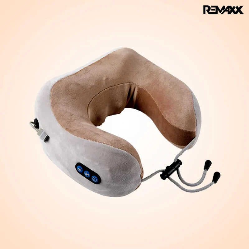 REMAXX Rechargeble U-Shaped Travel Neck Massage Pillow