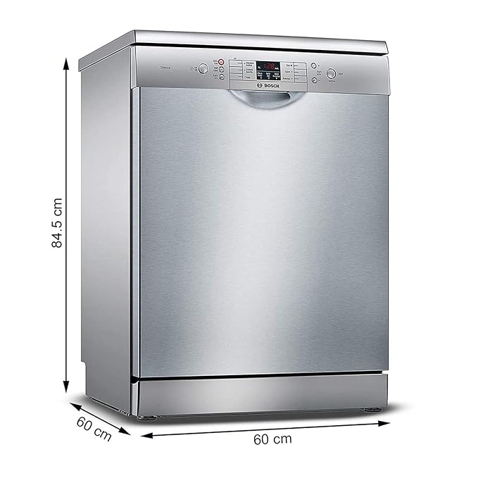 Bosch 13 Place Settings, Free Standing Dishwasher (SMS66GW01I, White), extra dry and hygienic wash