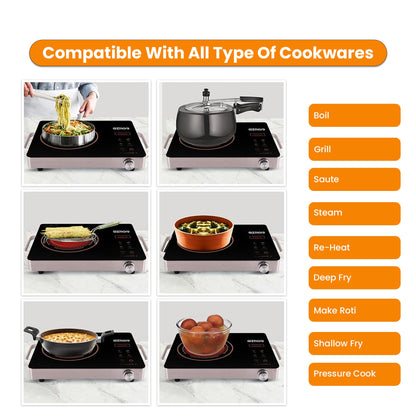 GIZMORE 2200 W Infrared Induction Cooktop || Delivered and Installed in 90 minutes in Gurugram