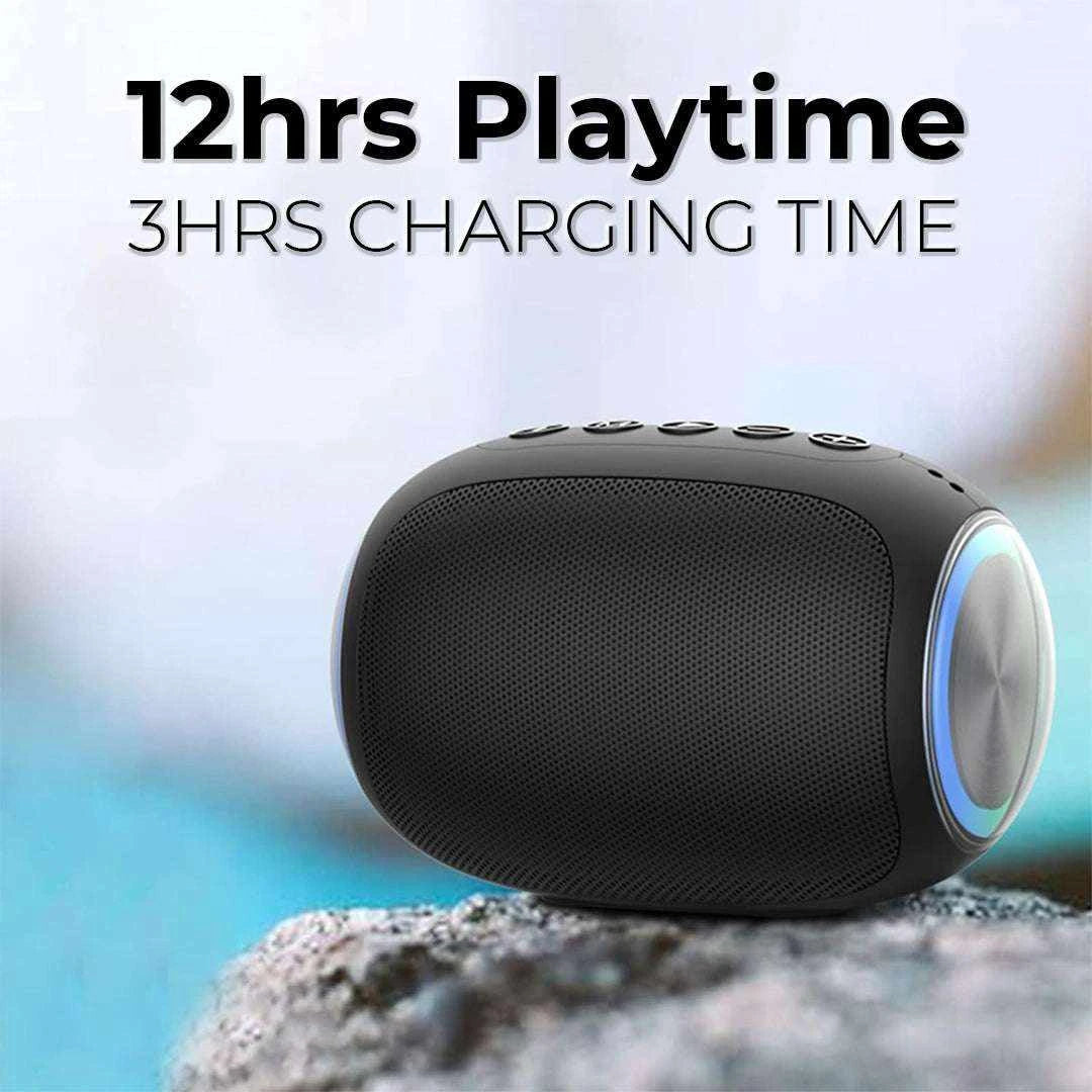 TecSox Storm Bluetooth Speaker | 12 Hrs Playtime | Powerful Bass | IPX Water Resistant