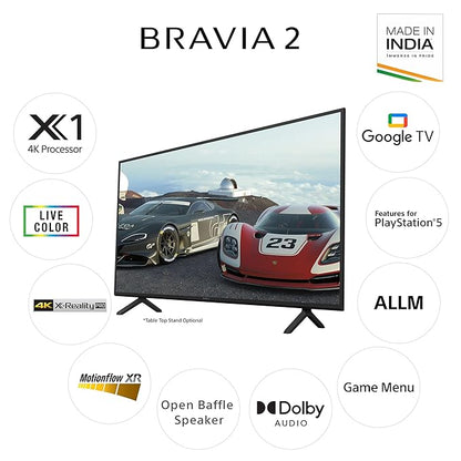 Sony 139 cm (55 inches) BRAVIA 2 4K Ultra HD Smart LED Google TV K-55S25B (Black)