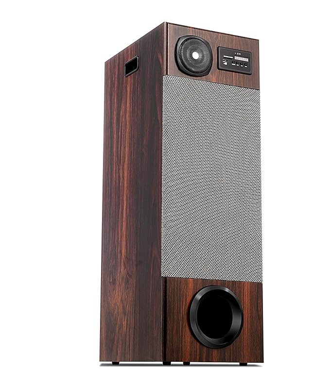 Obage ST-777 100 Watts Single Tower Home Theatre System Tri-Amped with Karaoke, Bluetooth 5.0, Optical in, FM, USB, AUX||Delivered and Installed in 90 minutes in Delhi/Ncr