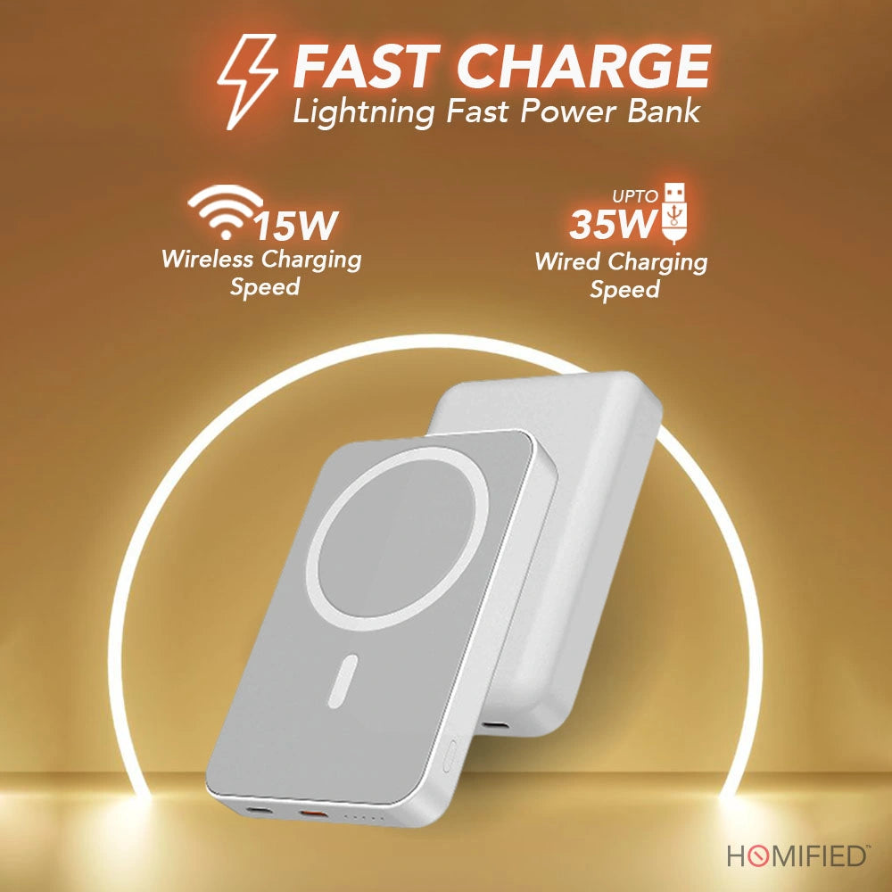 FastCharge Powerbank Compatible with iPhone 12 and above