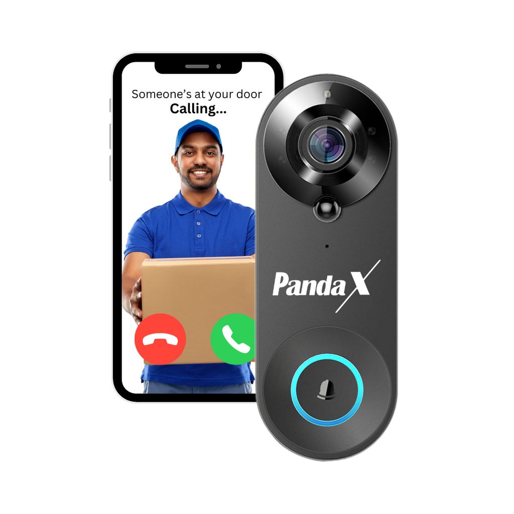 PandaX Smart Video Doorbell – AI Motion Detection, 1080p HD Camera, Night Vision, and Wireless Setup||Delivered and Installed in 90 minutes in Delhi/Ncr