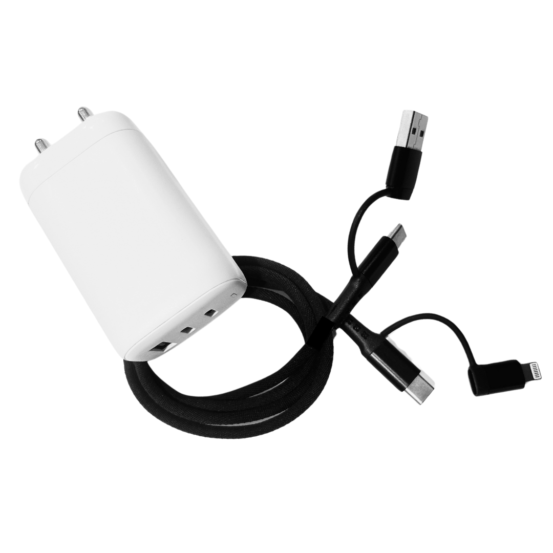 GAN CHARGER  65 W + 4 in one 65W Cable