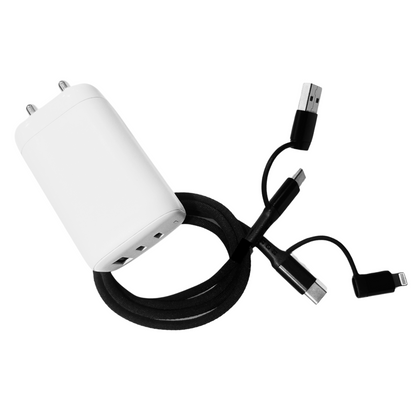 GAN CHARGER  65 W + 4 in one 65W Cable